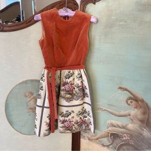 One-of-a-kind vintage handmade cottage core tapestry dress